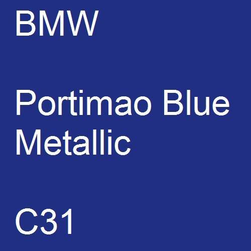 BMW, Portimao Blue Metallic, C31.